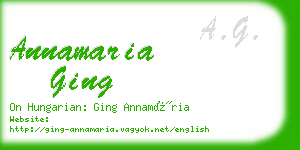 annamaria ging business card